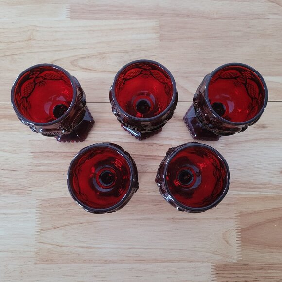 Avon Cape Cod Collection Ruby Red Glass - Picture 4 of 4